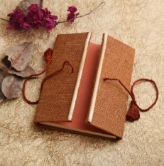 Jute Covered Bamboo Journal